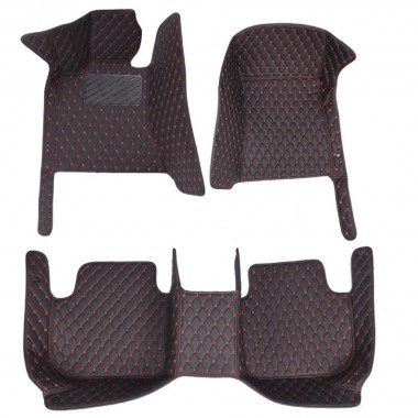 Kia Borrego Luxury Leather Diamond Stitching Car Mats UK