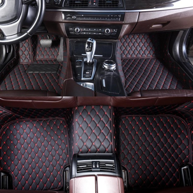 Audi S6 Luxury Leather Diamond Stitching Car Mats