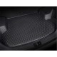 Black and Black Stitching Luxury Leather Diamond Trunk Base Mats