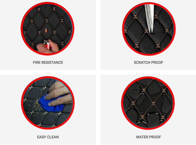 Audi E-Tron Diamond Car Mats Features